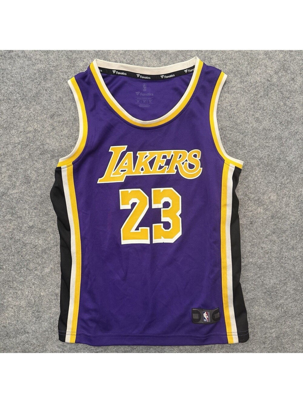 LeBron James #23 Lakers Fanatics Youth M Jersey Purple NBA Kids